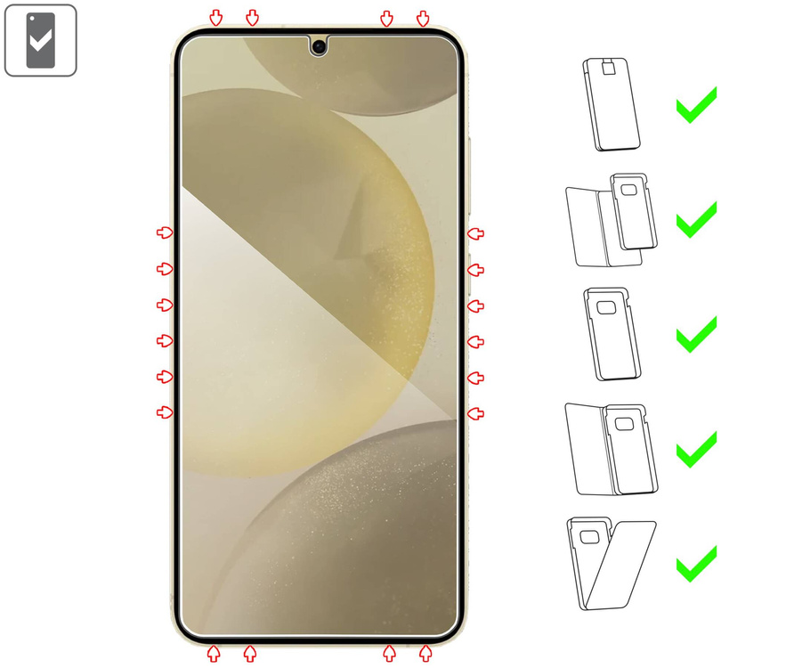 2 Stk. | moVear mBOX GLASS mSHIELD 2.5D privacy für Samsung Galaxy S25+/S24+ (Plus) (6.7") (Anti-Spionage, mit Applikator)