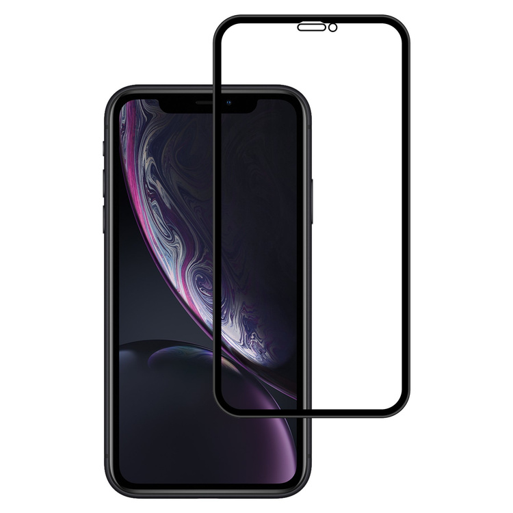 moVear GLASS mSHIELD 3D PRO MATT for Apple iPhone Xr | Tempered Glass screen protector full coverage, 9H