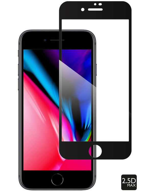 moVear GLASS mSHIELD 2.5D MAX for Apple iPhone 8 / 7 (4.7") (case friendly)