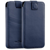 moVear pocketCase C+ Slide in leather Bag Pouch for Apple iPhone 16/15/14 Plus, 13/12/11 Pro MAX, Xs MAX / 11 / XR / 8/7/6 Plus | Nappa leather (Navy blue)