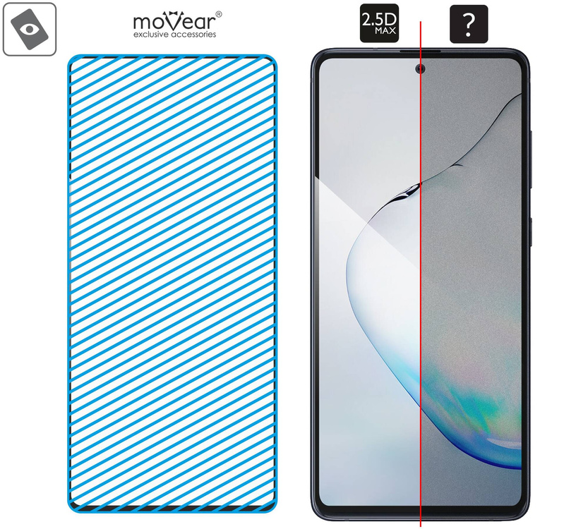 moVear GLASS mSHIELD 2.5D MAX for Samsung Galaxy Note 10 Lite (6.7") (case friendly)