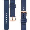 moVear Prestige S1 18mm Leather strap for Huawei Watch GT 5 4 / Pro (42/41mm) Navy blue [sizes XS-XXL and buckle to choose from]