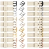 moVear Prestige C1 24mm Uhrenarmband aus Leder | Nude, Nude Nähte [Größen XS-XXL und Schnalle zur Auswahl]