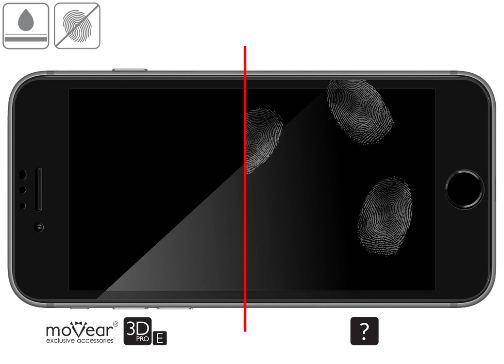 moVear GLASS mSHIELD 3D PRO-E for Apple iPhone SE (2022 / 2020) / 8 / 7 (4.7") (case friendly)