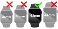 2 Stk. | moVear flexible mSHIELD 3D PRO für Apple Watch 6/5/4/SE (40mm) (1.57"). Gepanzertes Hybridglas.