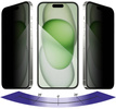 moVear mBOX GLASS mSHIELD 2.5D MAX privacy für Apple iPhone 16 Plus / 15 Plus (6.7") (Anti-Spionage, mit Applikator)