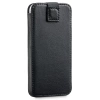 moVear pocketCase C+ Einschubtasche aus Leder für Smartfon rozmiar S (ok 141 x 68 x 8mm) | Nappaleder (Schwarz)