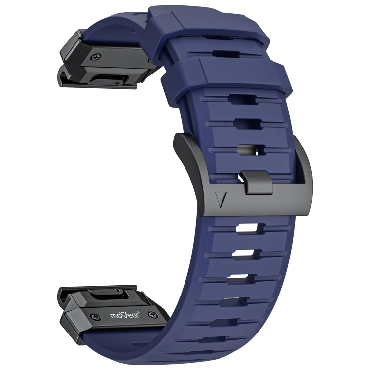 moVear FKM Extreme Strap for Garmin QuickFit 26mm (Fenix / Epix / Quatix / Tactix / Enduro - 51mm) Navy blue