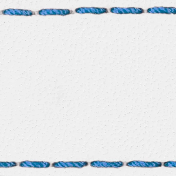 Strap C1 24mm | White / Blue thread | Leather parts without buckle