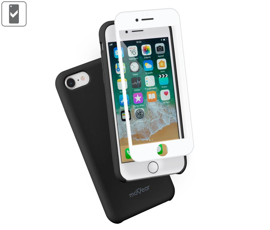 2 pcs. | moVear GLASS mSHIELD 3D PRO for Apple iPhone 6 / 6s (4.7") (full screen protection)