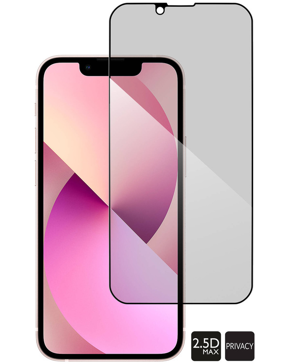 moVear GLASS mSHIELD 2.5D MAX privacy für Apple iPhone 13 Mini (5.4") | (Privatisierung, Handyhülle freundlich)