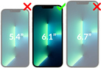 2 Stk. | moVear GLASS mSHIELD 2.5D MAX privacy für Apple iPhone 16e / 14 / 13 / 13 Pro (6.1") | (Privatisierung, Handyhülle freundlich)