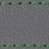 Gurt C1 26mm | Grau / Grün Thread | Lederteile ohne Schnalle