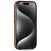 moVear [PRODUCT_MODEL] Lederrückseite für Apple iPhone 15 Pro Max (6.7") | MagSafe kompatibel, Naturgeöltes Leder (Dunkelbraun)