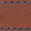 Strap C1 23mm | Brown / Blue thread | Leather parts without buckle