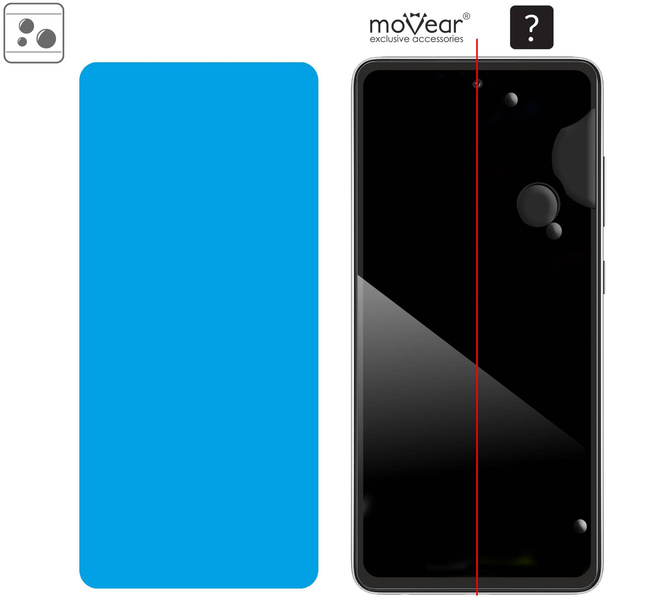 2 pcs. | moVear GLASS mSHIELD 2.5D MAX for Samsung Galaxy A52 (6.5") (case friendly)