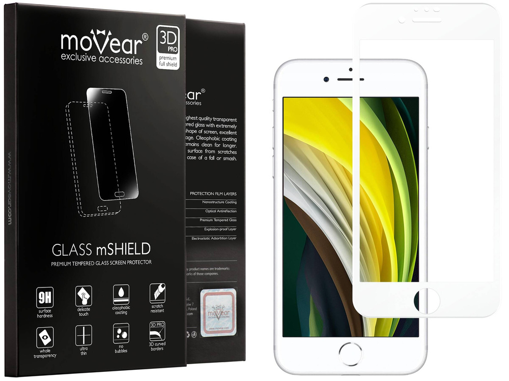moVear GLASS mSHIELD 3D PRO MATT für Apple iPhone 6 / 6s (4.7") | (Antireflex)