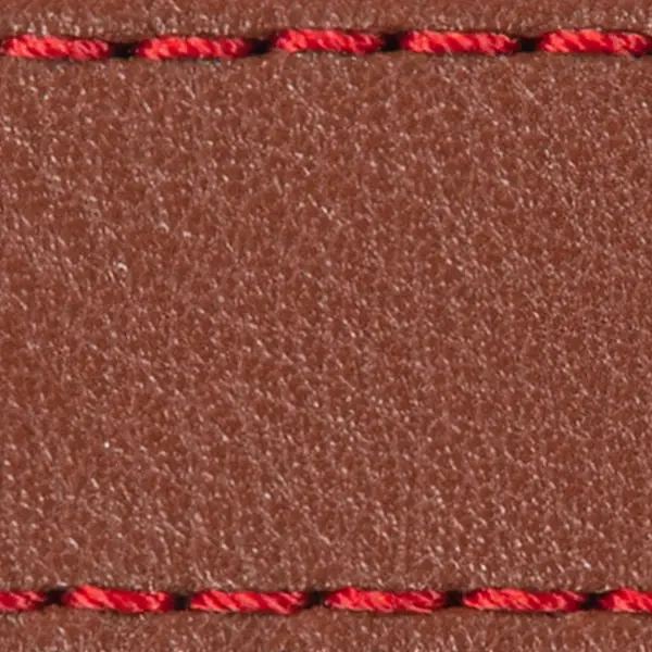 Strap C1 21mm | Brown / Red thread | Leather parts without buckle