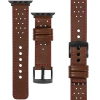 moVear Prestige R2 20mm Dark brown Leather strap for Apple Watch 10 / 9 / 8 / 7 / 6 / 5 / 4 / SE (42/41/40mm) | Dark brown stitching [sizes XS-XXL and buckle to choose from]