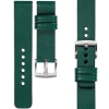 moVear Prestige S1 19mm Leather strap for watch | Bottle green [buckle to choose from]