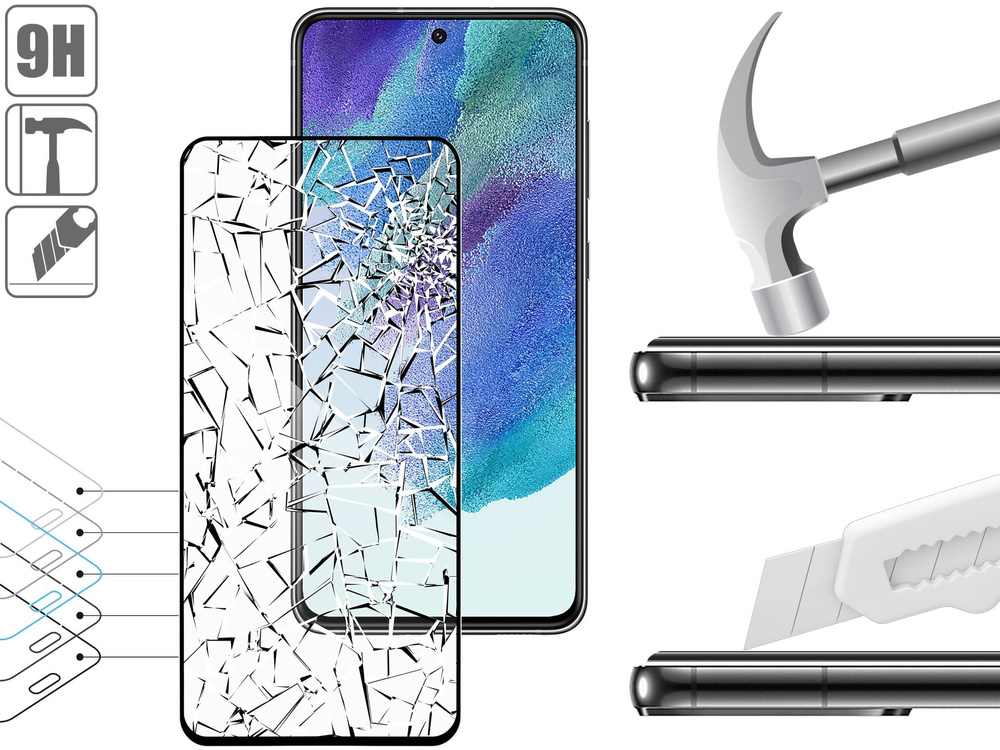 2 Stk. | moVear GLASS mSHIELD 2.5D MAX für Samsung Galaxy S21 FE (6.4") (Handyhülle freundlich)