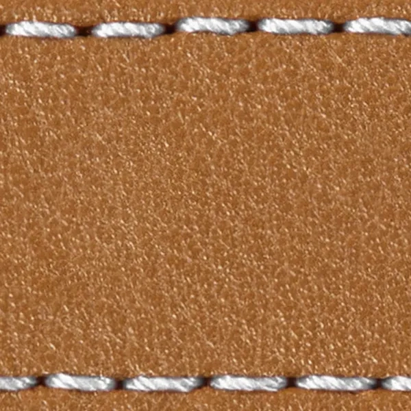 Watch strap pad W1 18mm | Light brown / White thread