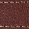 Gurt C1 26mm | Rotbraun / Cremig Thread | Lederteile ohne Schnalle