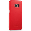 moVear flipSide S Ledertasche für Samsung Galaxy S7 edge (5.5") | Glatte Leder, Handy Hülle book type (Rot)