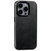 moVear [PRODUCT_MODEL] Lederrückseite für Apple iPhone 15 Pro (6.1") | MagSafe kompatibel, Naturgeöltes Leder (Schwarz)