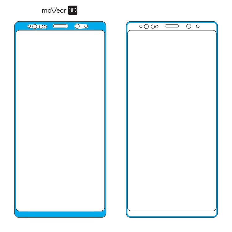 moVear GLASS mSHIELD 3D für Samsung Galaxy Note 9 (6.3") (Vollbildschutz)