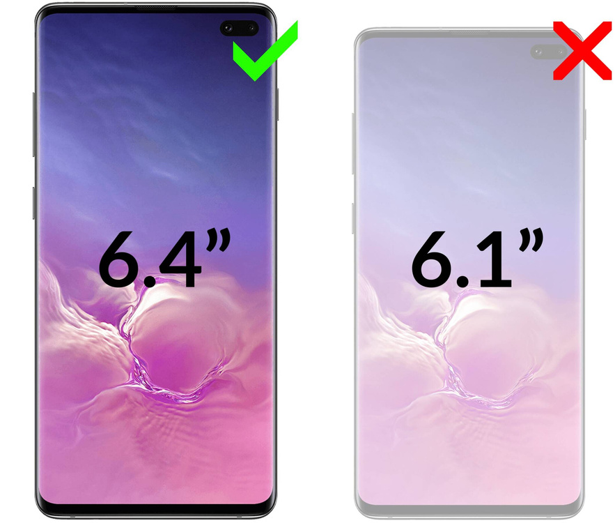2 Stk. | moVear GLASS mSHIELD 3D für Samsung Galaxy S10+ (Plus) (6.4") (Vollbildschutz)