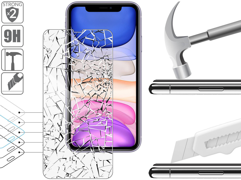moVear GLASS mSHIELD 2.5D für Apple iPhone 11 / Xr (6.1") (Handyhülle freundlich)