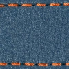Strap C1 22mm | Blue Jeans / Dark Orange thread | Leather parts without buckle