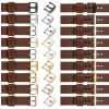 moVear Prestige S1 22mm Lederarmband für Garmin Vivoactive 4, Venu 3/2 Dunkelbraun [Schließe nach Wahl]
