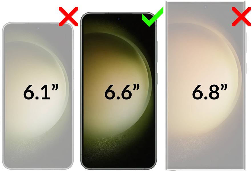 2 pcs. | moVear GLASS mSHIELD 2.5D MAX for Samsung Galaxy S23+ (Plus) (6.6") (case friendly)