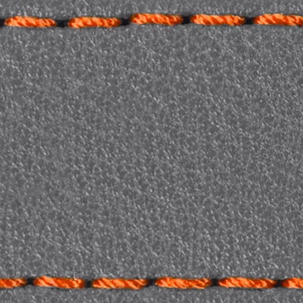 Strap C1 26mm | Gray / Dark Orange thread | Leather parts without buckle