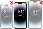 2 Stk. | moVear GLASS mSHIELD 3D PRO privacy für Apple iPhone 14 Pro (6.1") | (Privatisierung)