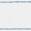 Strap C1 19mm | White / Sky blue thread | Leather parts without buckle