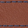 Strap C1 23mm | Brown / Navy blue thread | Leather parts without buckle