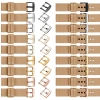 moVear Prestige S1 20mm Lederarmband für Garmin Vivoactive 5/3, Vivomove 3, Venu 2 Cappuccino [Schließe nach Wahl]
