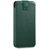 moVear pocketCase C+ Slide in leather Bag Pouch for Smartfon rozmiar M (ok 151 x 73 x 9mm) | Nappa leather (Bottle green)