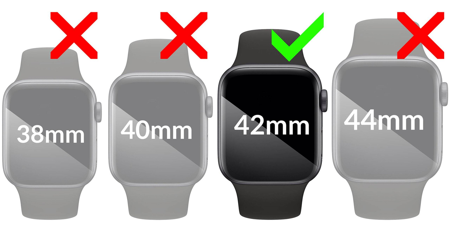 2 pcs. | moVear flexible mSHIELD 3D PRO for Apple Watch 6/5/4/SE (40mm) (1.57"). Armored hybrid glass.