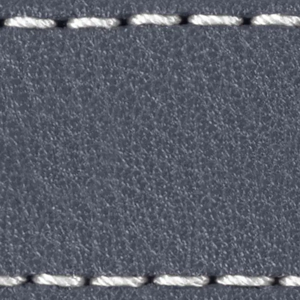 Strap C1 19mm | Steel gray / White thread | Leather parts without buckle