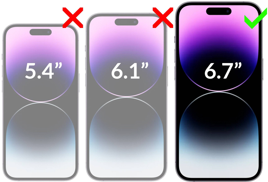 2 Stk. | moVear GLASS mSHIELD 3D PRO privacy für Apple iPhone 14 Pro Max (6.7") | (Privatisierung)