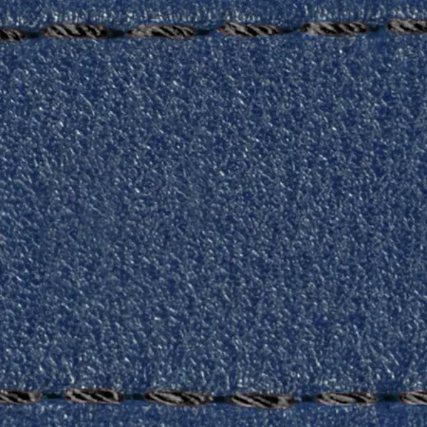 Strap C1 21mm | Navy blue / Black thread | Leather parts without buckle
