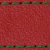 Gurt C1 22mm | Rot / Dunkelgrün Thread | Lederteile ohne Schnalle