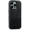 moVear [PRODUCT_MODEL] Lederrückseite für Apple iPhone 16 Pro (6.3") | MagSafe kompatibel, Naturgeöltes Leder (Schwarz)