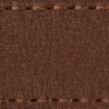 Watch strap pad W1 24mm | Dark brown / Dark brown thread