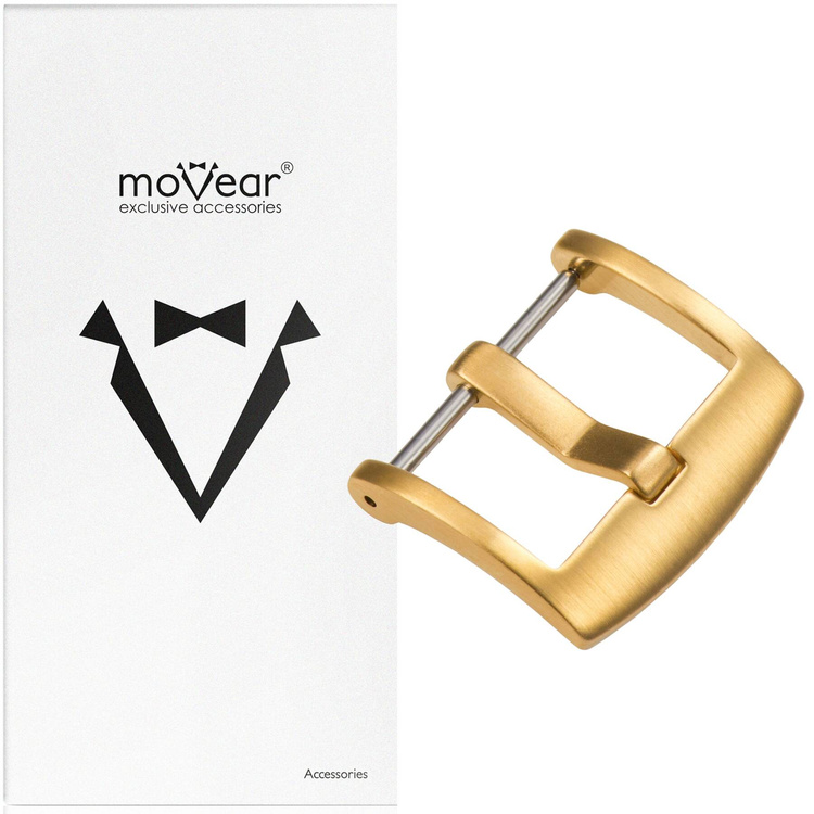 moVear Buckle U1 - 24mm | Watch strap buckle | 304L stainless steel PVD Brushed gold