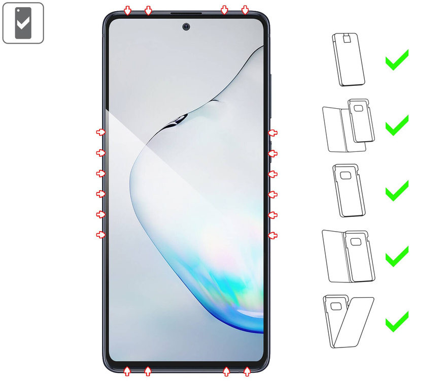 moVear GLASS mSHIELD 2.5D MAX for Samsung Galaxy Note 10 Lite (6.7") (case friendly)